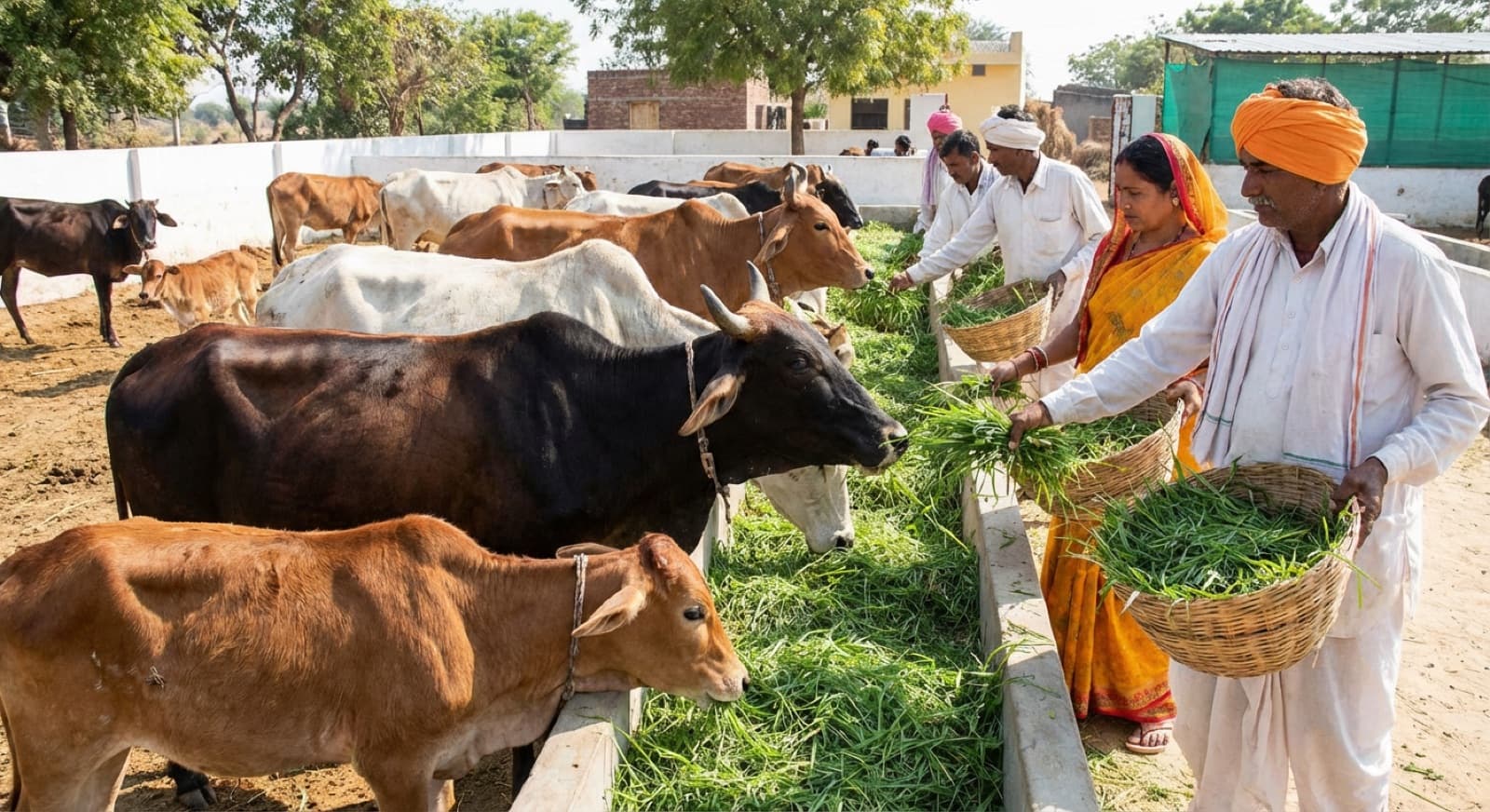 Fresh cow milk being collected