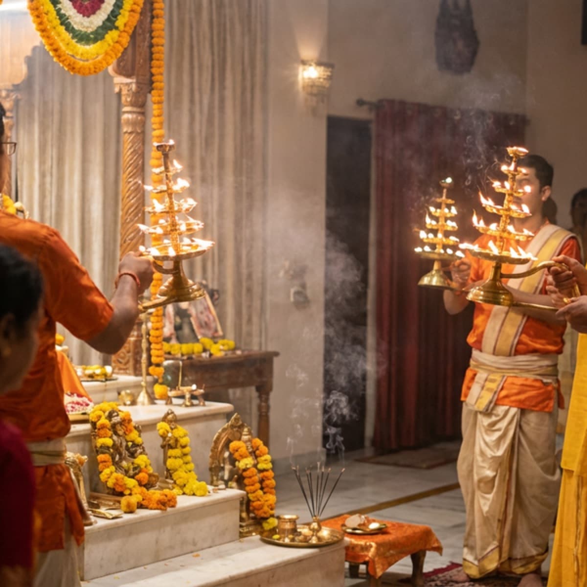 Evening aarti ceremony